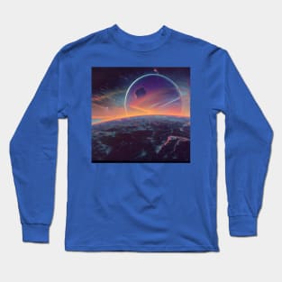 Interplanetary Spaceport Long Sleeve T-Shirt